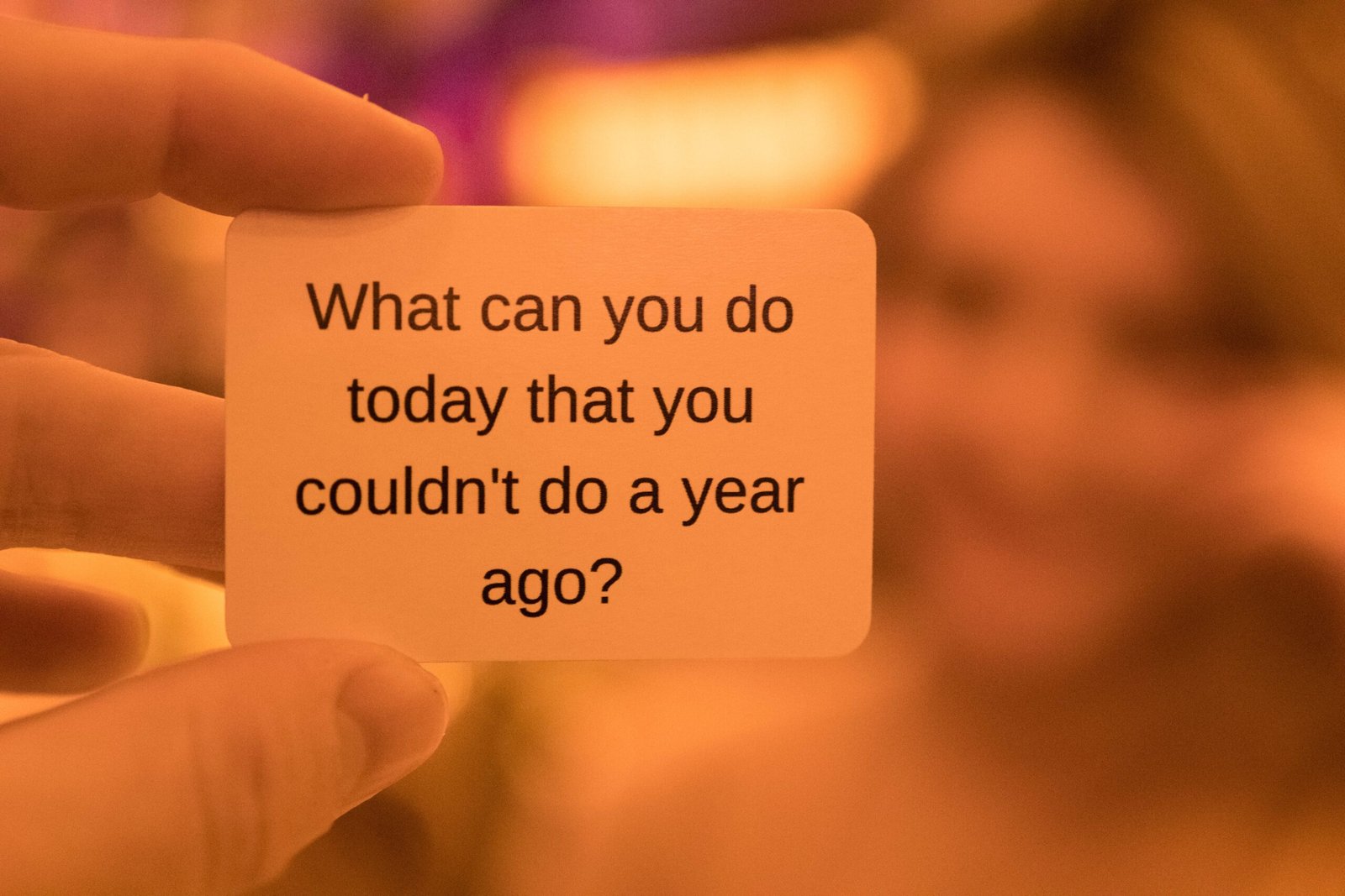 habits and tiny habit: what can you do today that you couldn't do a year ago?