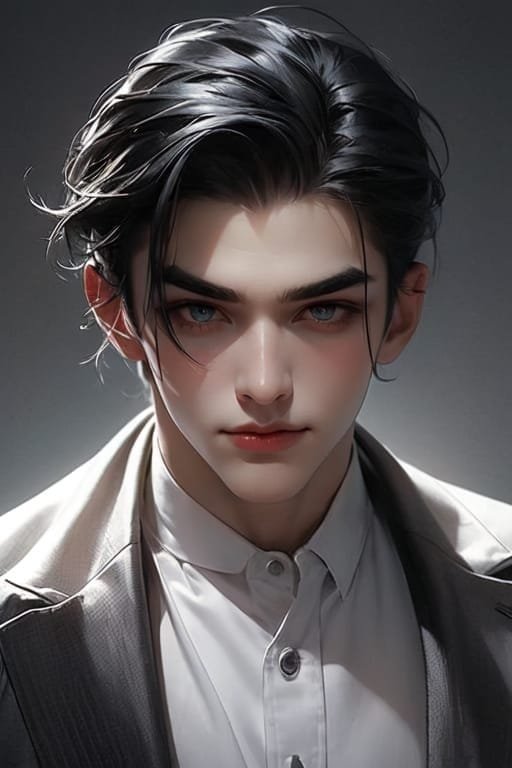 AI generated handsome boy
(how to improve looks for male)